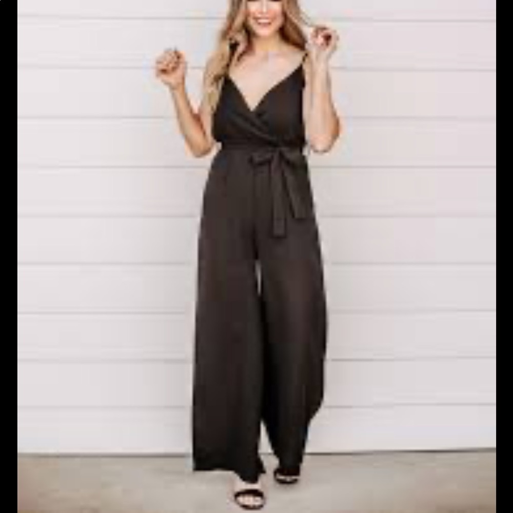 black jumpsuit